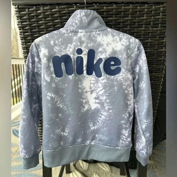 Nike Toddler Boy Just Dream It Tricot Ashen Slate Tie Dyed Jacket Size 3T - Picture 2 of 5
